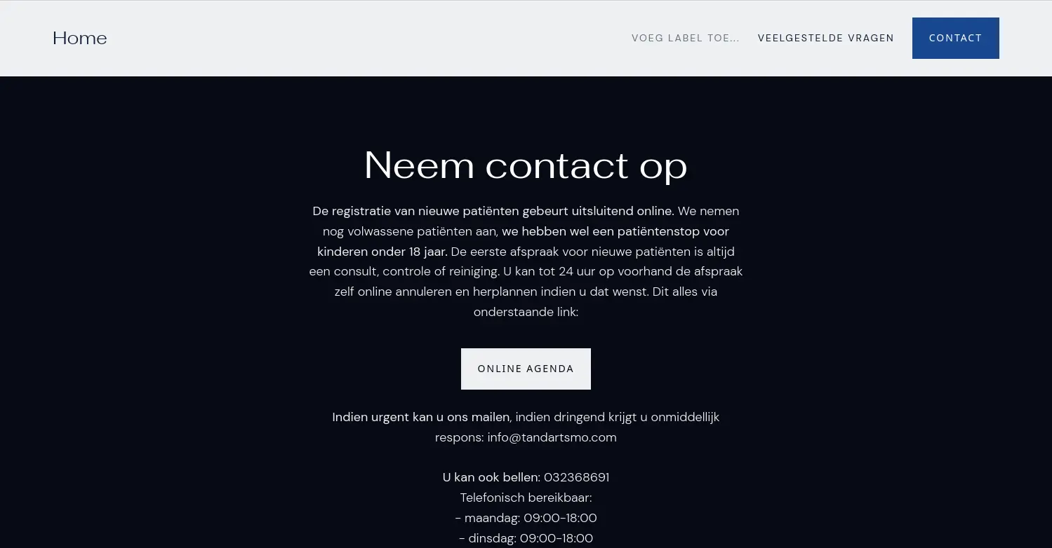 Verouderde lay-out, zwakke hiërarchie, slechte mobiele ervaring